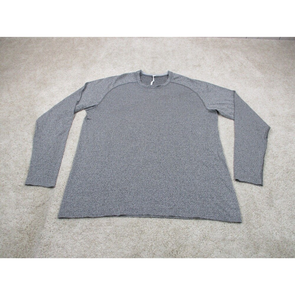 Lululemon Shirt Mens XL Gray Metal Vent Tech Long Sleeve Athletic Training Gym